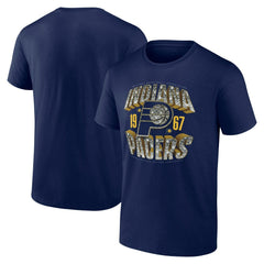 Navy Indiana Pacers Quick Strides T-Shirt | NBA