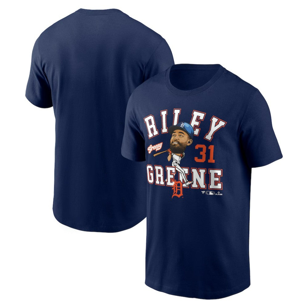 Riley Greene Detroit Tigers Fanatics Hometown Caricature T-Shirt - MLB T-shirts