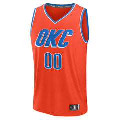 Orange Oklahoma City Thunder Fast Break Custom Jersey | NBA