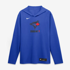 Toronto Blue Jays Nike City Connect Dri-FIT Long Sleeve Hooded T-Shirt - MLB T-shirts