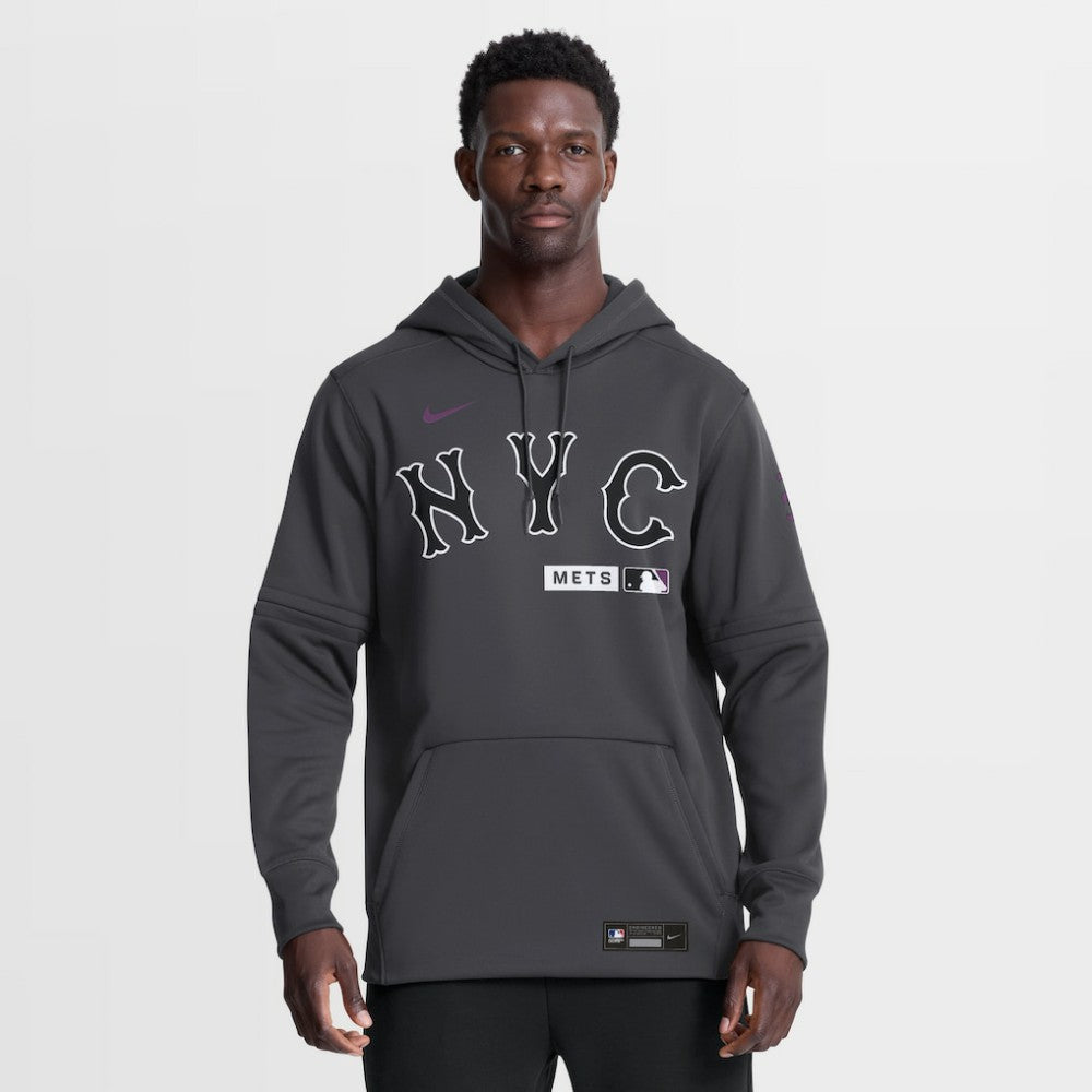 New York Mets Nike Authentic Collection City Connect Therma-FIT Hoodie - MLB Hoodies