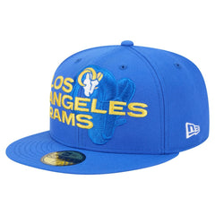 Los Angeles Rams Overlap Wordmark 59FIFTY Fitted Hat | NFL Online