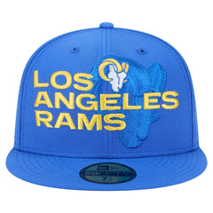 Los Angeles Rams Overlap Wordmark 59FIFTY Fitted Hat | NFL Online