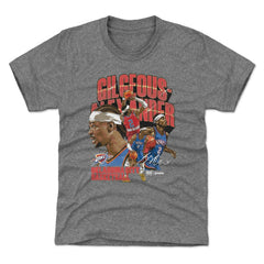 Gray Shai Gilgeous-Alexander Oklahoma City Thunder 500 Level Youth Collage T-Shirt | NBA