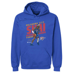 Blue Shai Gilgeous-Alexander Oklahoma City Thunder 500 Level Slant Pullover Hoodie | NBA
