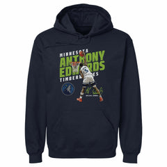 Navy Anthony Edwards Minnesota Timberwolves 500 Level Slant Pullover Hoodie | NBA