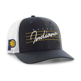 Navy Indiana Pacers '47 Downburst Trucker Adjustable Hat | NBA