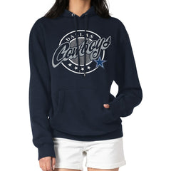 Dallas Cowboys G-III 4Her by Carl Banks Women's Pinstripe Circle Fleece Pullover Hoodie | NFL Sale