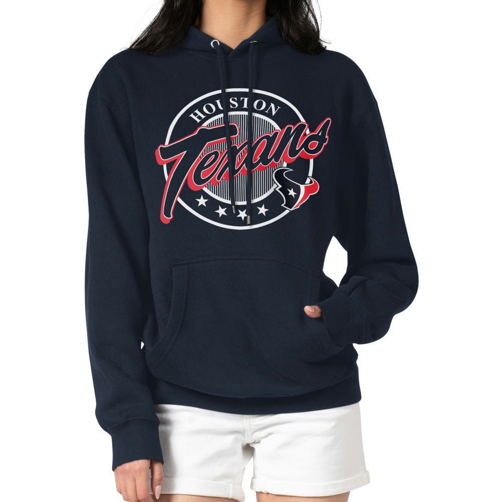 Houston Texans G-III 4Her by Carl Banks Women's Pinstripe Circle Fleece Pullover Hoodie | NFL Near me