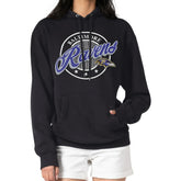 Baltimore Ravens G-III 4Her by Carl Banks Women's Pinstripe Circle Fleece Pullover Hoodie | NFL Outlet