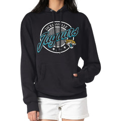 Jacksonville Jaguars G-III 4Her by Carl Banks Women's Pinstripe Circle Fleece Pullover Hoodie | NFL Sale