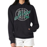 New York Jets G-III 4Her by Carl Banks Women's Pinstripe Circle Fleece Pullover Hoodie | NFL Outlet