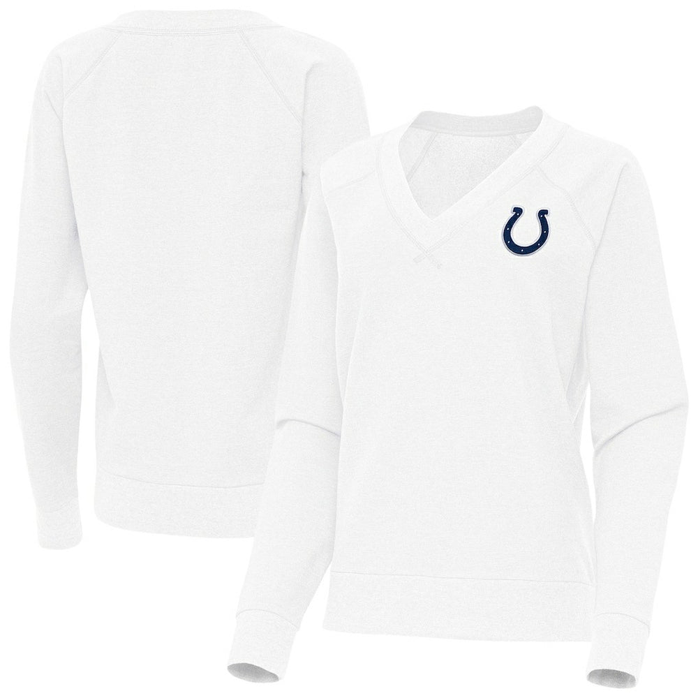 Indianapolis Colts Antigua Women's Varsity Tri-Blend V-Neck Long Sleeve T-Shirt | NFL New