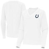 Indianapolis Colts Antigua Women's Varsity Tri-Blend V-Neck Long Sleeve T-Shirt | NFL New