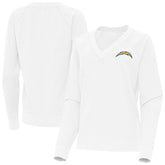 Los Angeles Chargers Antigua Women's Varsity Tri-Blend V-Neck Long Sleeve T-Shirt | NFL Hot