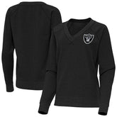 Las Vegas Raiders Antigua Women's Varsity Tri-Blend V-Neck Long Sleeve T-Shirt | NFL On sale