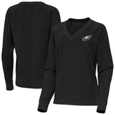 Philadelphia Eagles Antigua Women's Varsity Tri-Blend V-Neck Long Sleeve T-Shirt | NFL Outlet