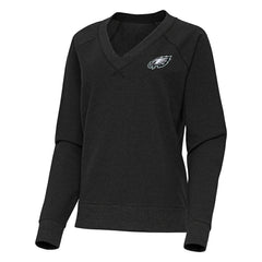 Philadelphia Eagles Antigua Women's Varsity Tri-Blend V-Neck Long Sleeve T-Shirt | NFL Outlet