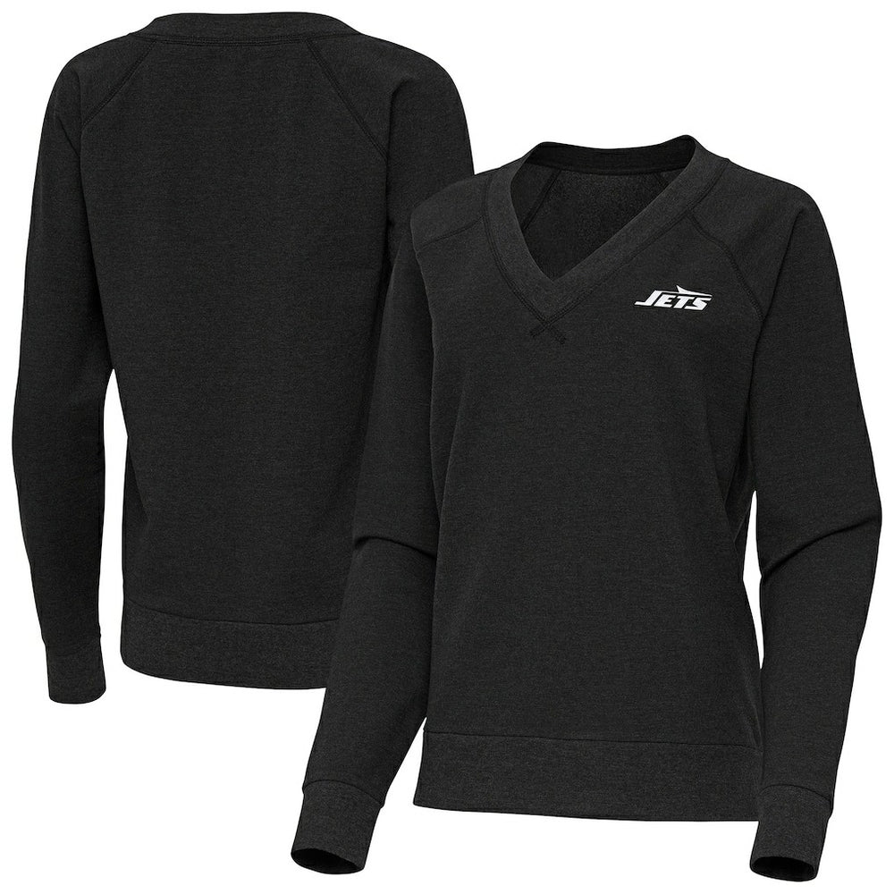 New York Jets Antigua Women's Varsity Tri-Blend V-Neck Long Sleeve T-Shirt | NFL Near me
