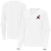 Cleveland Browns Antigua Women's Varsity Tri-Blend V-Neck Long Sleeve T-Shirt | NFL On sale