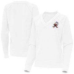 Cleveland Browns Antigua Women's Varsity Tri-Blend V-Neck Long Sleeve T-Shirt | NFL On sale