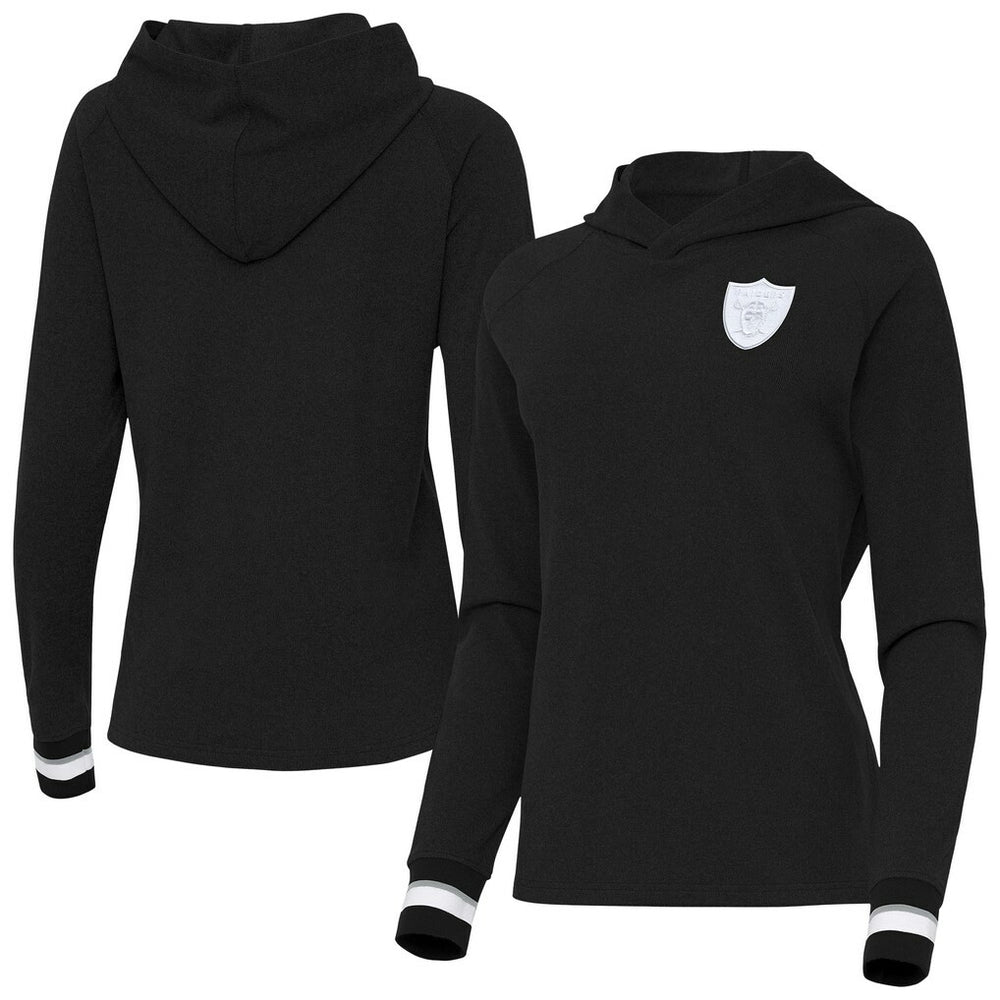 Las Vegas Raiders Antigua Women's Trek Raglan Pullover Hoodie | NFL Near me