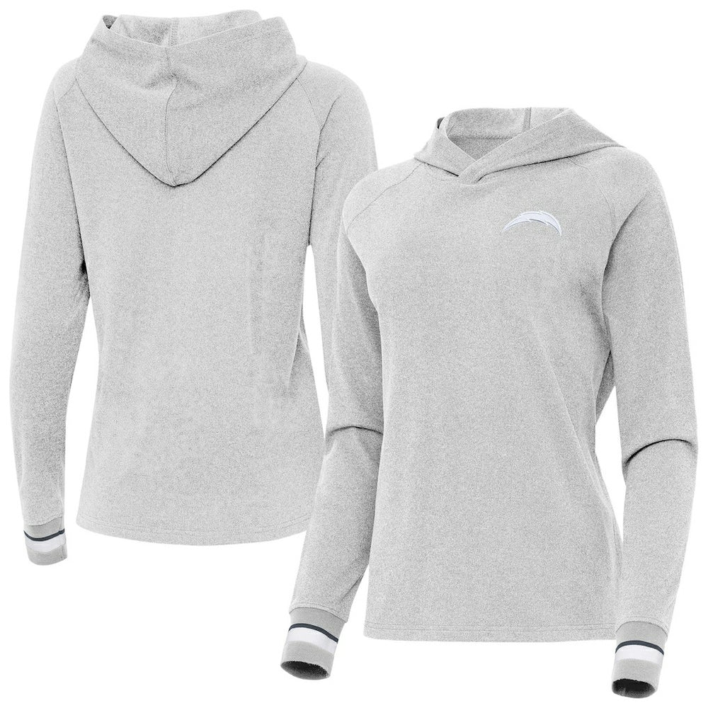 Los Angeles Chargers Antigua Women's Trek Raglan Pullover Hoodie | NFL New