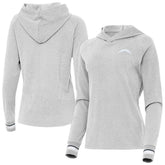 Los Angeles Chargers Antigua Women's Trek Raglan Pullover Hoodie | NFL New