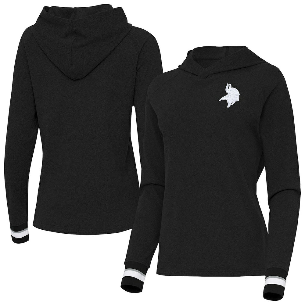 Minnesota Vikings Antigua Women's Trek Raglan Pullover Hoodie | NFL US