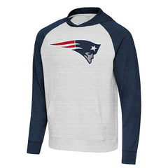 New England Patriots Antigua Urgent Raglan Pullover Hoodie | NFL US