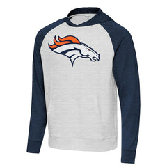 Denver Broncos Antigua Urgent Raglan Pullover Hoodie | NFL On sale
