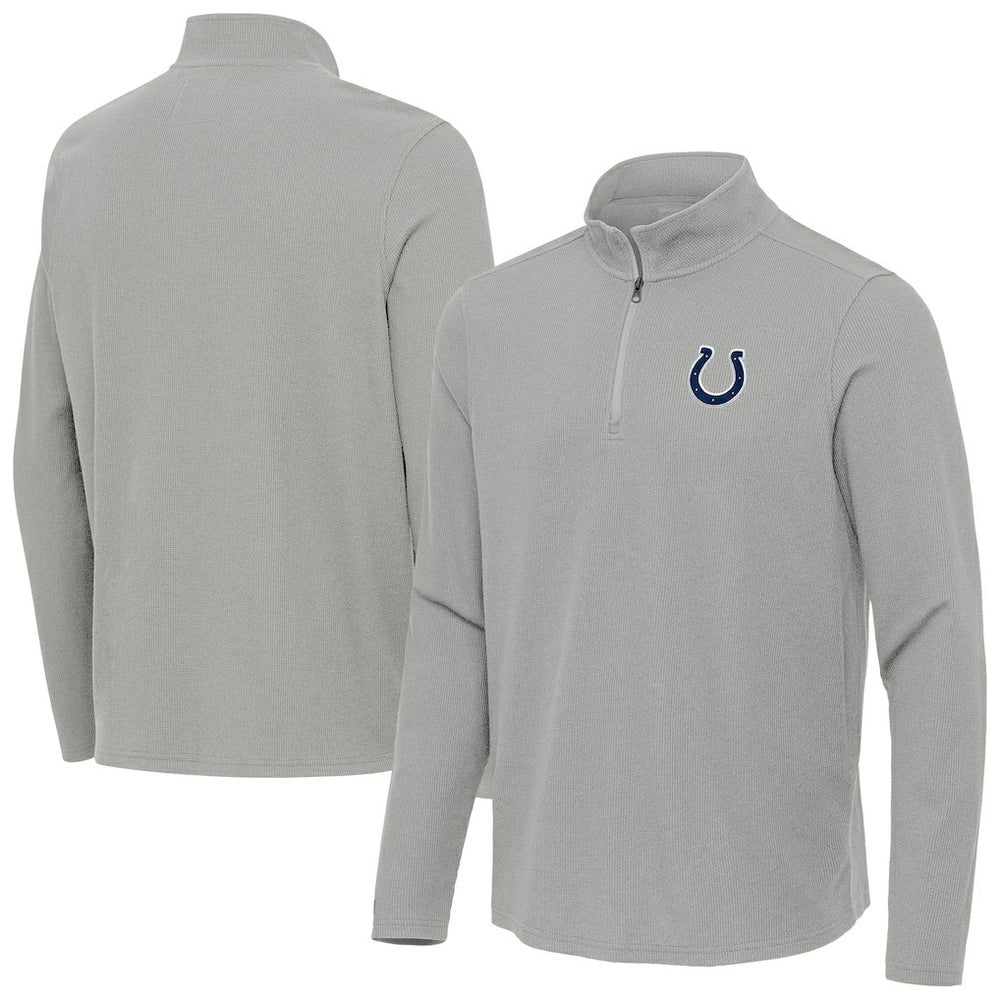 Indianapolis Colts Antigua Sync Tri-Blend Quarter-Zip Pullover | NFL On sale