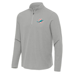 Miami Dolphins Antigua Sync Tri-Blend Quarter-Zip Pullover | NFL New