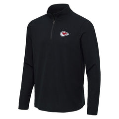 Kansas City Chiefs Antigua Sync Tri-Blend Quarter-Zip Pullover | NFL New