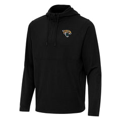 Jacksonville Jaguars Antigua Connected Quarter-Zip Pullover Hoodie | NFL Outlet