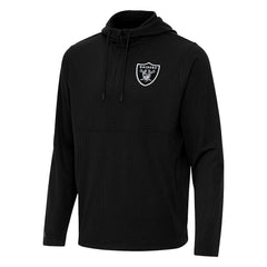 Las Vegas Raiders Antigua Connected Quarter-Zip Pullover Hoodie | NFL Discount