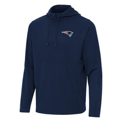 New England Patriots Antigua Connected Quarter-Zip Pullover Hoodie | NFL US