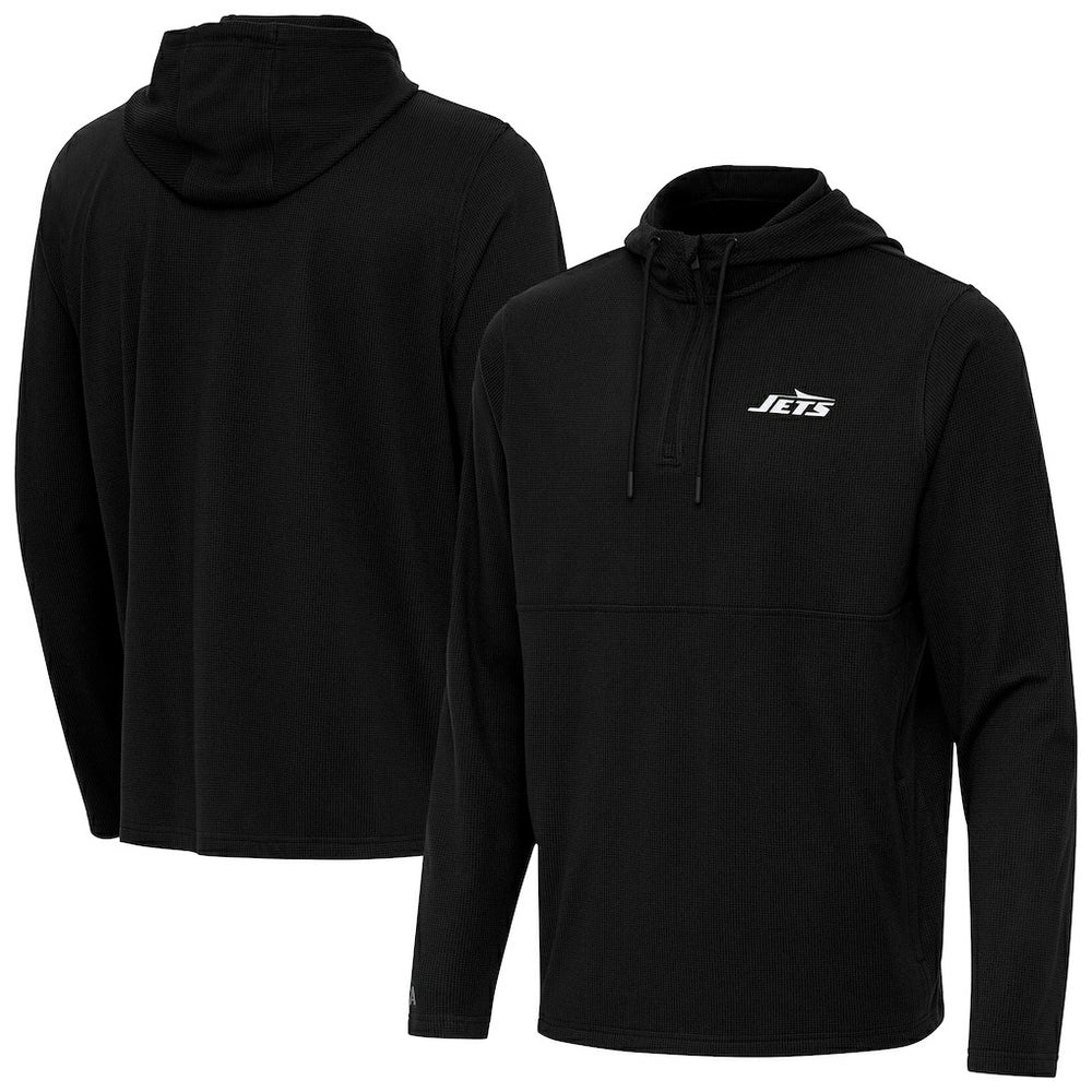 New York Jets Antigua Connected Quarter-Zip Pullover Hoodie | NFL On sale