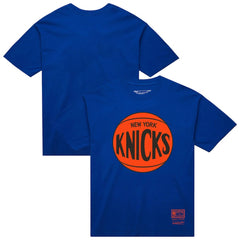 Blue New York Knicks Unisex Hardwood Classics MVP Logo T-Shirt | NBA