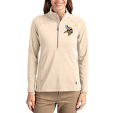 Minnesota Vikings Cutter & Buck Women's Adapt Eco Knit Stretch Recycled Raglan Half-Zip Pullover | NFL On sale