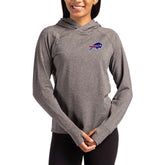 Buffalo Bills Cutter & Buck Women's Primary Logo Adapt Knit Recycled Raglan Pullover Hoodie | NFL Discount