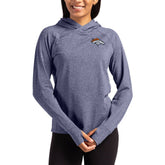 Denver Broncos Cutter & Buck Women's Primary Logo Adapt Knit Recycled Raglan Pullover Hoodie | NFL Discount