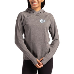 Kansas City Chiefs Cutter & Buck Women's Tonal Logo Adapt Knit Recycled Raglan Pullover Hoodie | NFL Sale