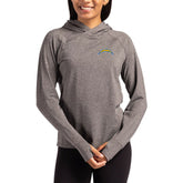 Los Angeles Chargers Cutter & Buck Women's Primary Logo Adapt Knit Recycled Raglan Pullover Hoodie | NFL Online