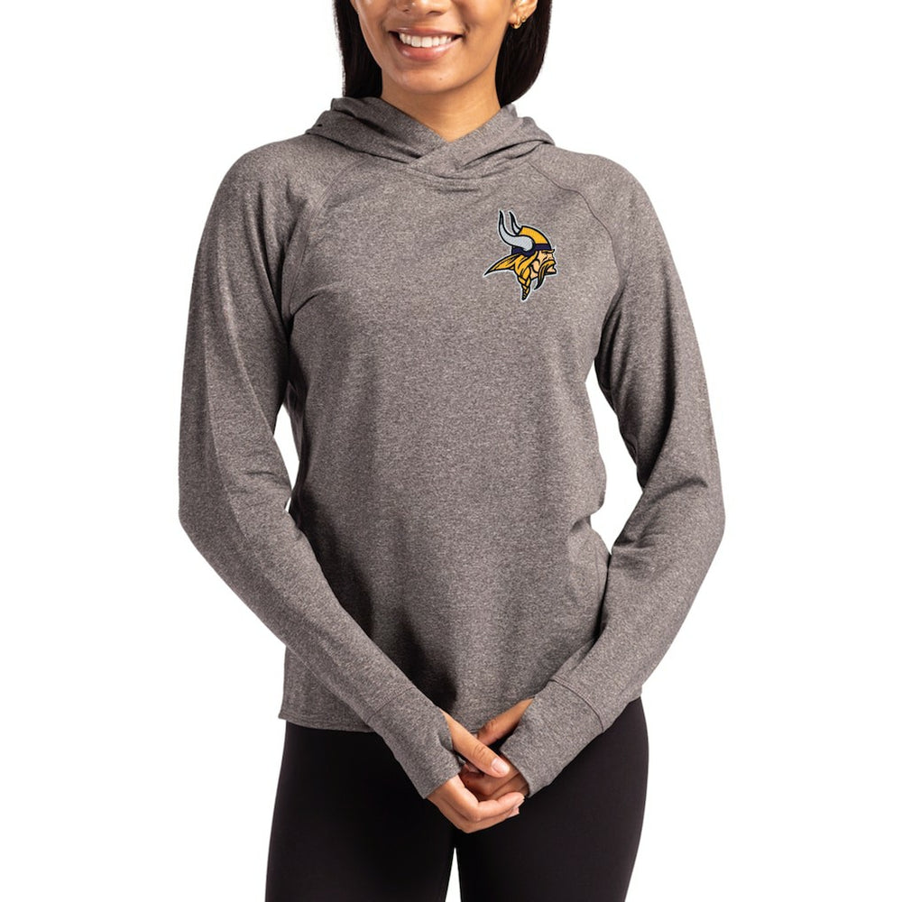 Minnesota Vikings Cutter & Buck Women's Primary Logo Adapt Knit Recycled Raglan Pullover Hoodie | NFL Discount