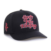 Black Houston Rockets Brand Seen by '47 Sorry I Was Hooping Hitch Adjustable Hat sale | NBA