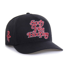 Black Houston Rockets Brand Seen by '47 Sorry I Was Hooping Hitch Adjustable Hat sale | NBA