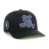 Black Minnesota Timberwolves Brand Seen by '47 Sorry I Was Hooping Hitch Adjustable Hat | NBA