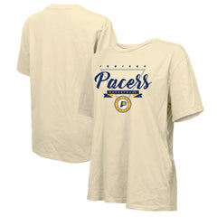 Cream Indiana Pacers Majestic Threads Women's Oversized T-Shirt | NBA