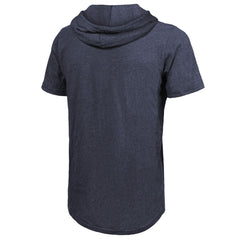 Navy Minnesota Timberwolves Majestic Threads Tri-Blend Hoodie T-Shirt | NBA